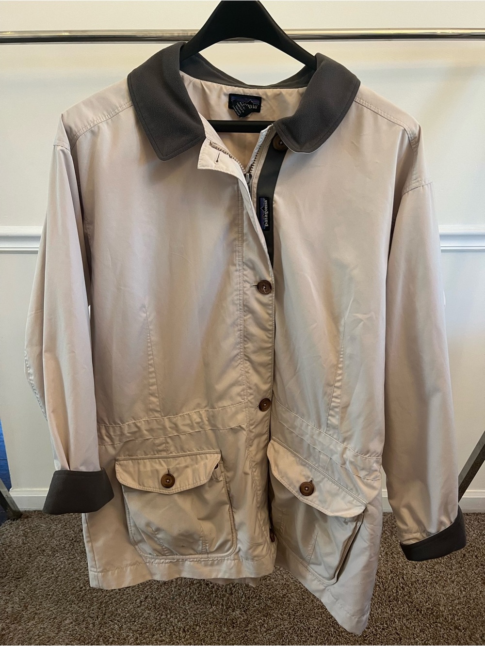 Patagonia Beige Trench Coat